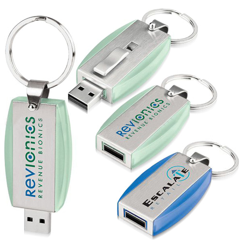 16GB Deluxe Keyring Flash Drive