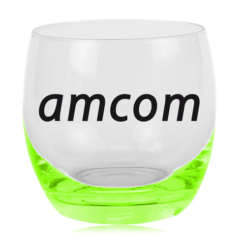 Color Rounded Glass Cup