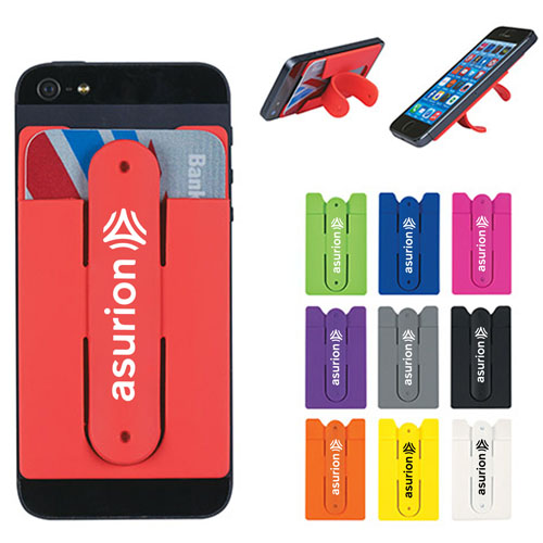 2 In 1 Silicone Mobile Wallet With Stand