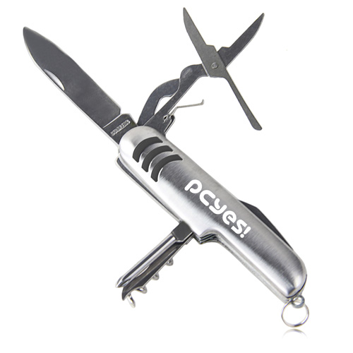 7-Tool Multifunction Stainless Steel Pocket Knife