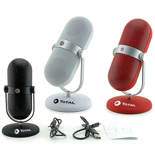 Microphone Style Wireless Bluetooth Speaker With Stand