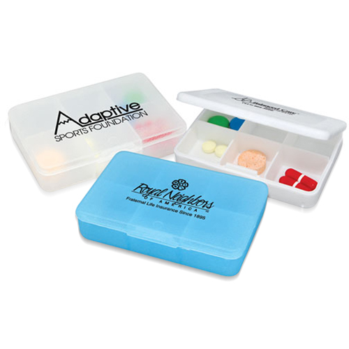 Transparent 6 Compartment Pill Box